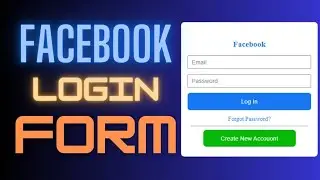 Create Facebook Login Form using Html & CSS | Hover Buttons | CSS Animation
