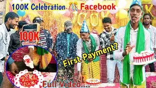 Facebook 100K Celebration and first Payment party 🎊 #Rajubisk 