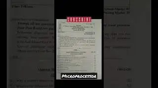 Microprocessor (rtu previous year 3rd year paper) #microprocessor#rtuupdate #shortsvideo#paper#8085