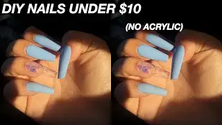 diy easy salon nails at home under $10 (beginner friendly) | gisselle dardon