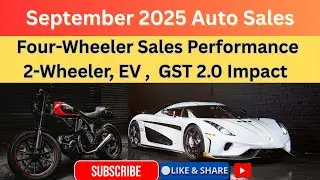 September 2025 Auto Sales Numbers REVEALED! 🔥🚗📈 | Four Wheeler vs Two Wheeler | EV | GST 2.0 Impact