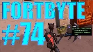 Fortnite Fortbyte 74 Location Found in a Filing Cabinet Inside Assassins Basement on Desert Coast