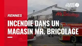 Après une explosion, incendie dans un magasin Mr. Bricolage près de Rennes