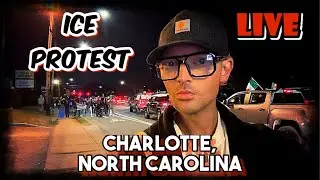 LIVE in CHARLOTTE , NORTH CAROLINA  - ICE PROTEST - BOOTS ON THE GROUND