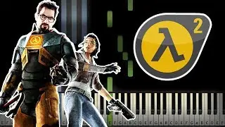 🔨 Half Life 2 - Theme Song (Triage at Dawn) Piano Tutorial (Sheet Music + midi)