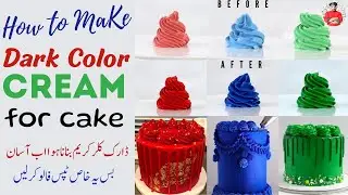 how to make dark color in whipped cream| how to get red or black color in whipped cream|Chef Waheed