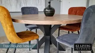 Titan Round Dining Table - EZ Living Furniture