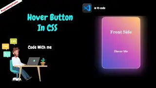 Button Hover effect in CSS #css #vscode  #animation #html #4k #viralvideo  #learn #learning