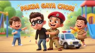 Police Ne Chor Ko Pakda! 😱 Funny Hindi Rhymes | Chhota Police Song | Balgeet