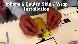 Iphone 6 Golden Skin / Wrap Installation 2023 || #mobile skin