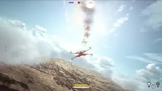 Star Wars Battlefront X Wing Assault in Canyon BEST time 4k 60FPS