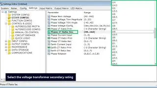 PRO Tips   Reyrolle 7SR10 Parameterizsation   CT and VT