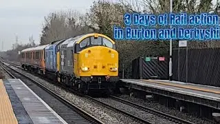 Train action around Burton, Clay Mills and Willington over the 02 /05 /06 of Jan 2026