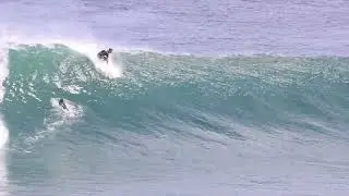 Joel Fitz and OZZIE Surfing the Zi Twin