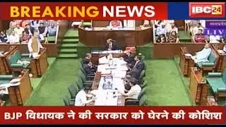 CG Vidhansabha Budget Session 2019 | BJP विधायकों ने की सरकार को घेरने की कोशिश