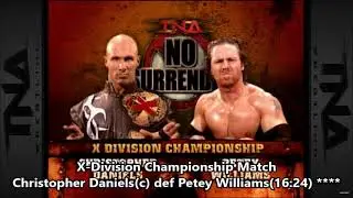 TNA No Surrender 2005 Review