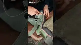 Beautiful Green Leather Stitching #shoes #restoration #handmade #usa #usatoday