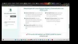Curso Modelos lineales generalizados y mixtos   SPSS  JASP