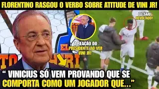 🚨EITA! OLHA A FORTE DECLARAÇÃO DE FLORENTINO PEREZ SOBRE COMPORTAMENTO DE VINI JR NO REAL!