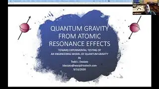 BPW 2020 - Quantum Gravity from Atomic Resonance Effects