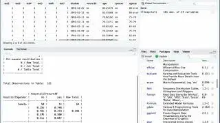 Using the gmodels CrossTable() function