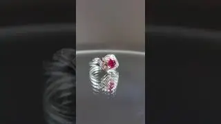 Platinum Ruby and Diamond Ring