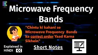 Microwave Frequency Bands [Short Notes] |UGC NET Aspirants (Electronic Science) |Explained in HINDI