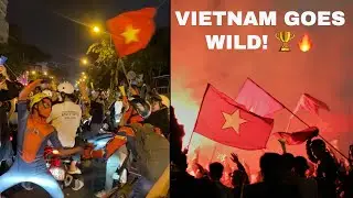 Vietnam Goes Wild! 🇻🇳 Crazy Streets After ASEAN Championship Win. Việt Nam Vô Địch 🏆  Đi Bão