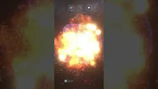 Smashing 10 moons into ghost planet.