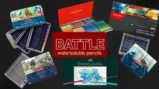 Какой лучше? Сравниваю 6 вариантов водорастворимых карандашей: Caran d'ache, Derwent, Faber Castell