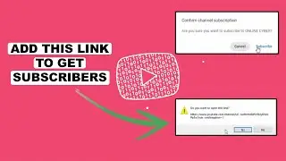 Creat a YouTube Subscription Link to get subscribers for your Channel