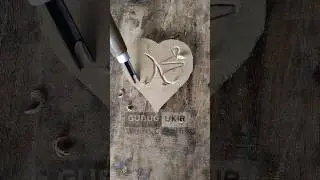 Easy wood carving a calligraphy #art #shorts #carving #calligraphy #lifehacks #woodworking #diy #解压​