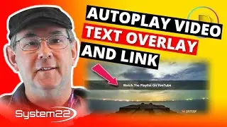 Divi Theme Autoplay Video With Text Overlay And Link 👍
