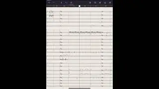 Scrolling score video for Songe on Staffpad
