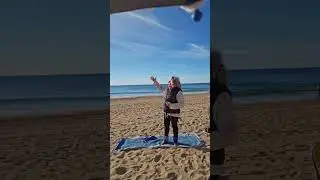Yoga Live Sunday Stretching on the Beach #yogalive #beachyoga