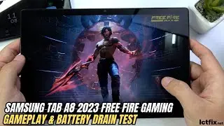 Samsung Galaxy Tab A8 Free Fire Gaming test 2023 | Unisoc Tiger T618