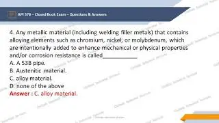 API 578 II Positive Material Identification (PMI) II PART 1 II Exam Questions & Answers