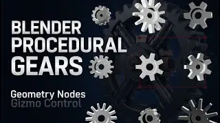 Stop Modeling! Create Any Gear Instantly in Blender (100% Procedural) - 3D Product