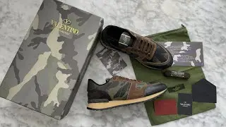Valentino Rockrunner Camo Military Green Review #review #unboxing #shoes #sneakers
