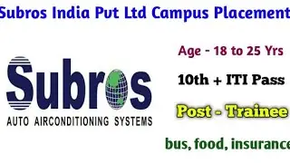 ITI campus placement 2023 | iti fitter job | iti electrician job |