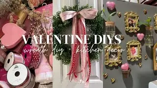 HOUSE TO HOME | 2 EASY VALENTINE'S DAY DIYS | FRONT DOOR WREATH, KITCHEN DECOR + ICE STORM UPDATE