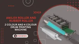 Anilox Roller and Rubber Roller for 2 Color and 4 Color Drum Printing Machine | Spares4india.com