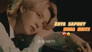 Min Yoongi - Zaya Sapne Edit 🖤 | BTS Suga Urdu Lyrics Status | Agust D #minseokedits