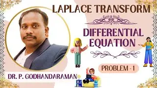 Problem 1 - Differential Equation using Laplace Transform - 21MAB102T, 18MAB102T - Engg Maths II
