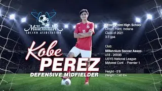 Kobe Perez Soccer Highlights, Class of 2021 - Crown Point, Indiana