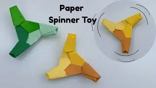 Table Top paper spinner toy For Kids / Origami Fidget toy / Moving Paper Toy / Paper Craft