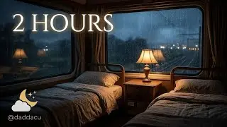 Gece Tren Yolculuğu | Şiddetli Yağmur ve Tren Sesi ile Derin Uyku (2 Saat)