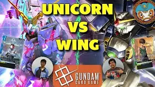 UNICORN VS WING [Blue/White Tempo Vs Green/White Ramp] - Gundam Card Game Match (GD01)