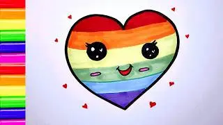How to Draw a Heart Easy 💖 | Satisfying Drawing Tutorial Art