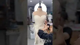 Buổi học dựng form cho mẫu draping coup tim #fifistyle #fashion #draping #dress